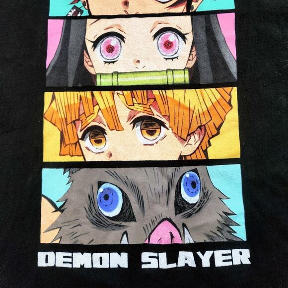 DEMON SLAYER ANIME SHIRT TANJIRO INOSUKE NEZUKO ZENITSU ANIME MANGA NETFLIX - Picture 3 of 4